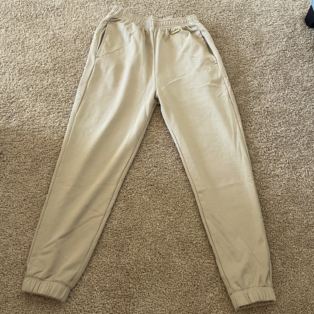 Gymshark Cream Track Pants